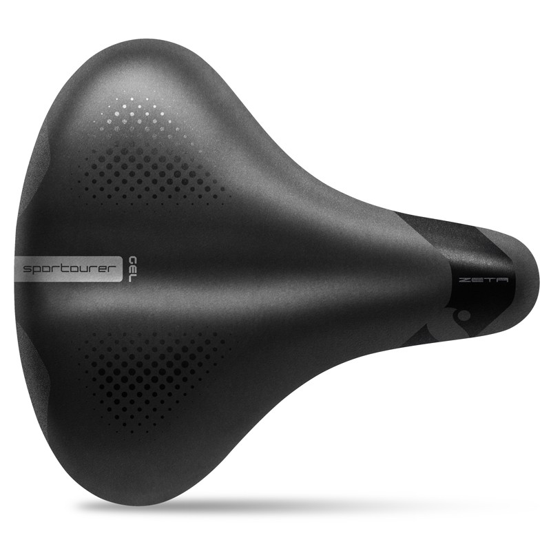 Siodło SPORTOURER ZETA COMFORT GEL (L FILL CITY) żelowe + elastomery unisex (NEW)