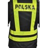 KAMIZELKA ODBLASKOWA OZONE POLSKA BLACK/FLUO YELLOW