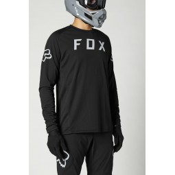 KOSZULKA ROWEROWA FOX Z DŁUGIM RĘKAWEM DEFEND BLACK