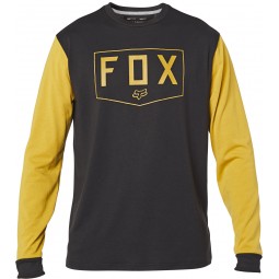 KOSZULKA FOX Z DŁUGIM RĘKAWEM SHIELD TECH BLACK/YELLOW