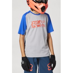 KOSZULKA ROWEROWA FOX JUNIOR DEFEND STEEL GREY