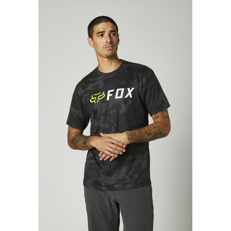 T-SHIRT FOX APEX CAMO TECH BLACK CAMO