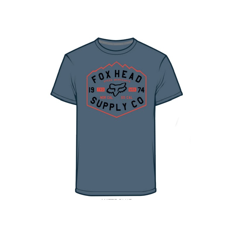 T-SHIRT FOX BACKBONE TECH MATTE BLUE