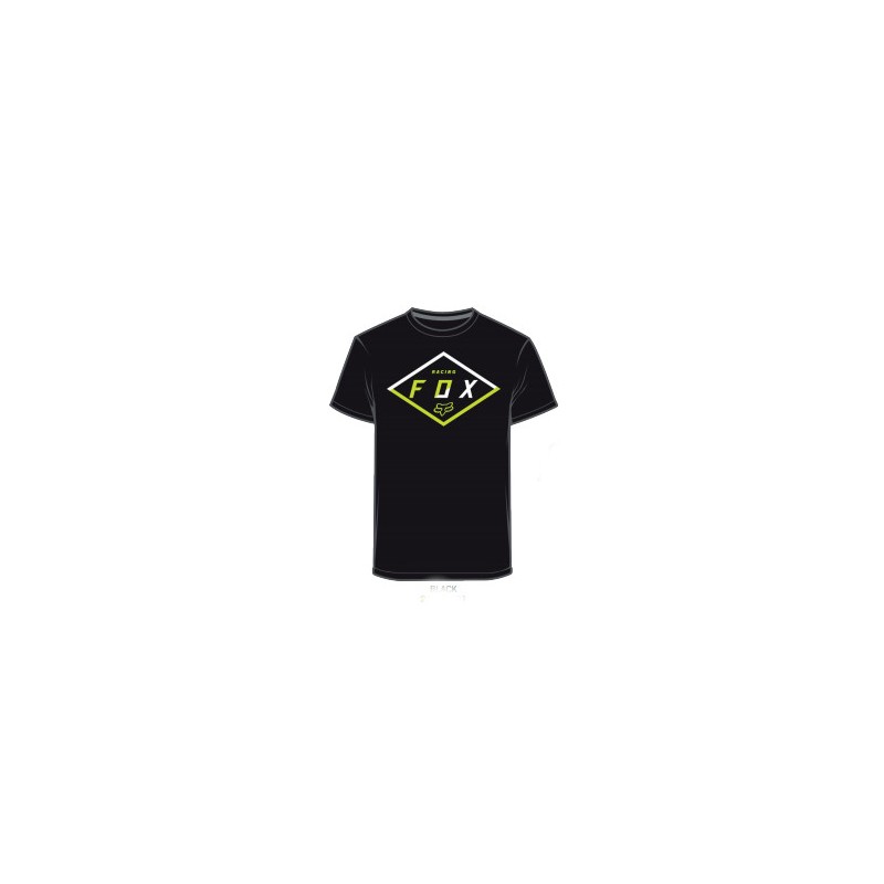 T-SHIRT FOX BADGE TECH BLACK