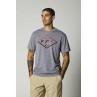 T-SHIRT FOX BADGE TECH HEATHER GRAPHITE