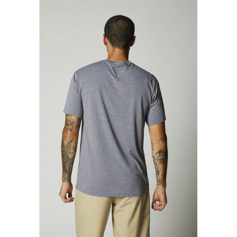 T-SHIRT FOX BADGE TECH HEATHER GRAPHITE