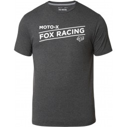 T-SHIRT FOX BANNER TECH HEATHER BLACK