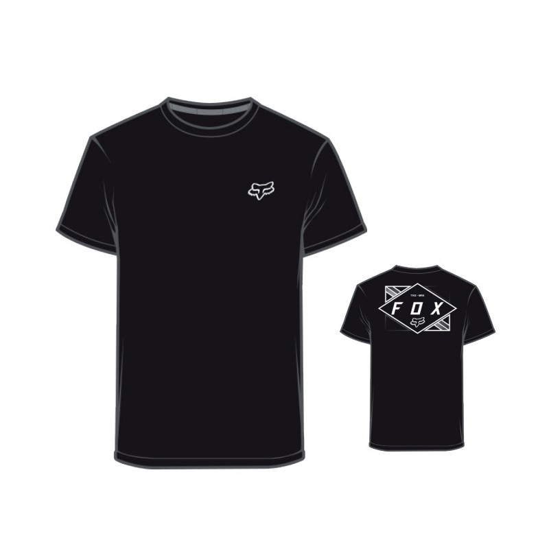 T-SHIRT FOX BURNT TECH BLACK