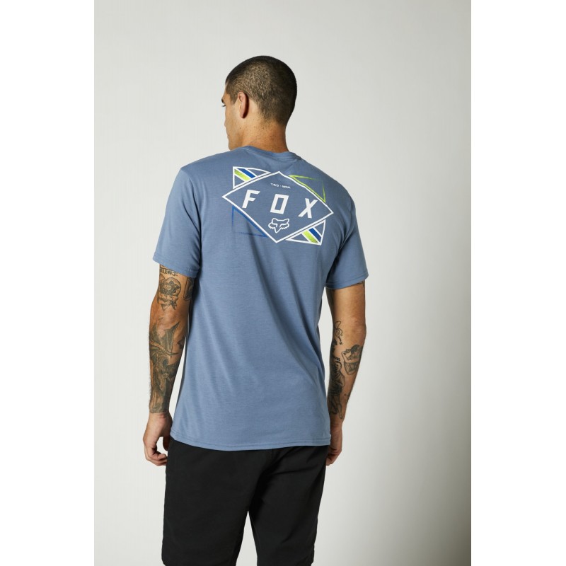 T-SHIRT FOX BURNT TECH MATTE BLUE