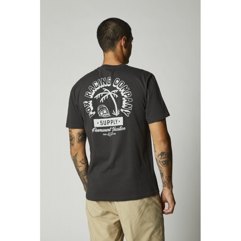 T-SHIRT FOX CAST AWAY POCKET PREM BLACK VINTAGE