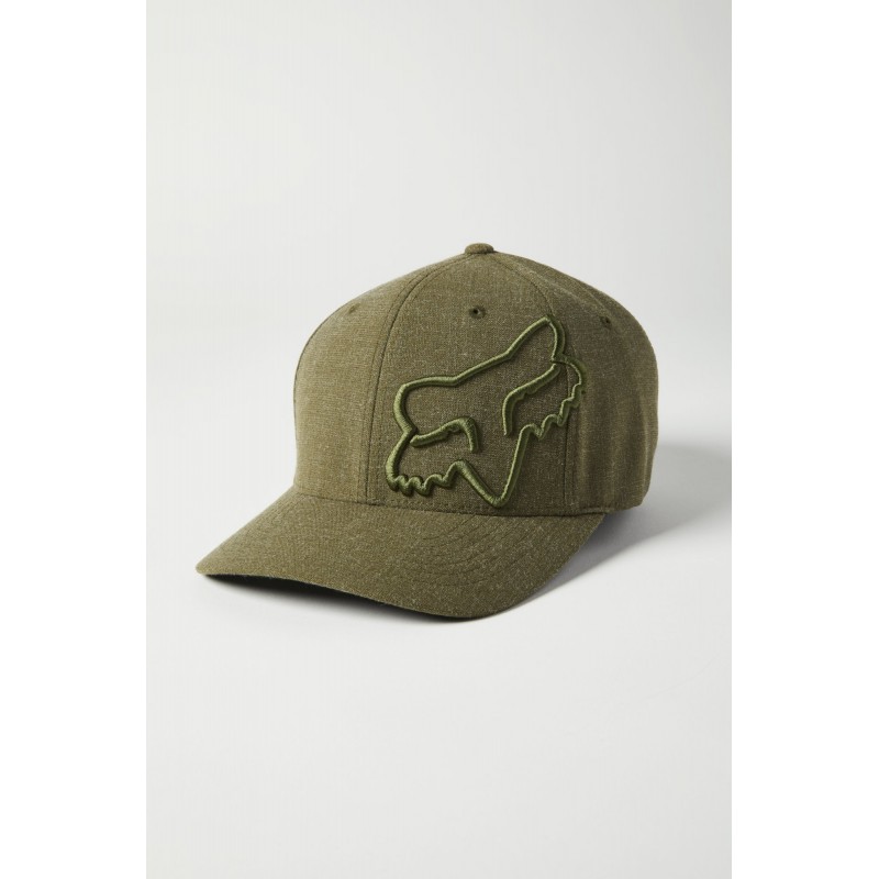 CZAPKA Z DASZKIEM FOX CLOUDED FLEXFIT 2.0 OLIVE GREEN