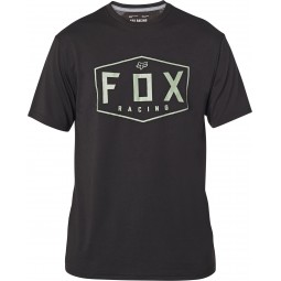 T-SHIRT FOX CREST TECH BLACK/GREEN