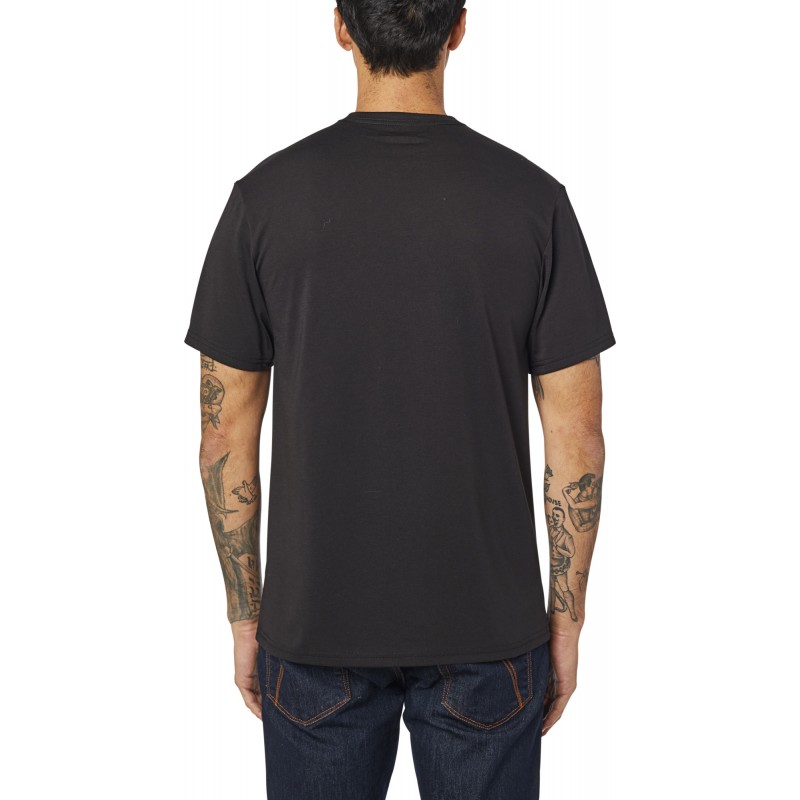 T-SHIRT FOX CREST TECH BLACK/GREEN