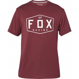 T-SHIRT FOX CREST TECH CRANBERRY