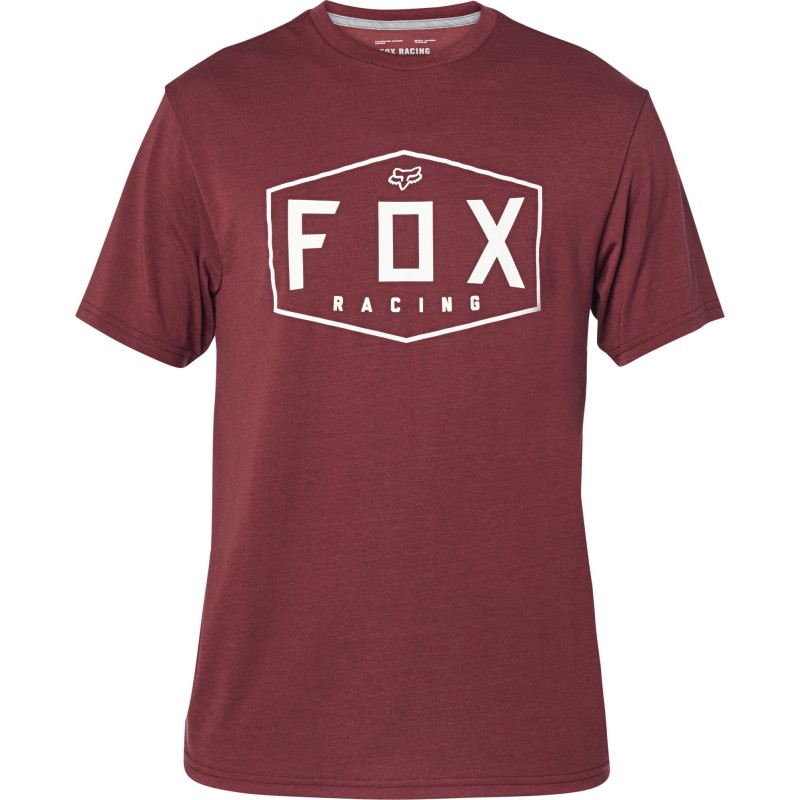 T-SHIRT FOX CREST TECH CRANBERRY