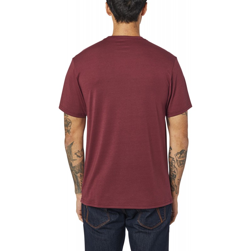 T-SHIRT FOX CREST TECH CRANBERRY