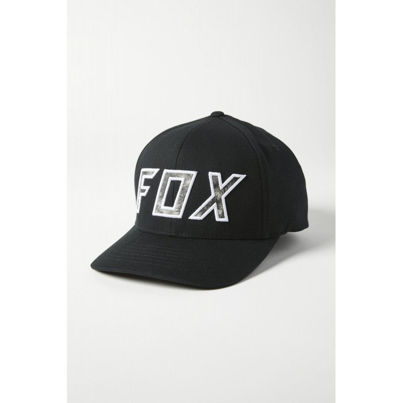 CZAPKA Z DASZKIEM FOX DOWN N DIRTY FLEXFIT BLACK/WHITE