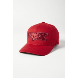 CZAPKA Z DASZKIEM FOX ELLIPSOID FLEXFIT RED