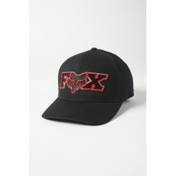 CZAPKA Z DASZKIEM FOX ELLIPSOID FLEXFIT BLACK/RED