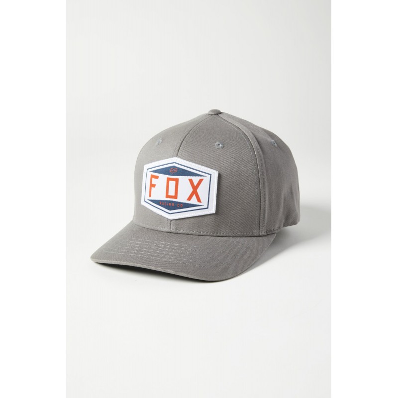CZAPKA Z DASZKIEM FOX EMBLEM FLEXFIT PEWTER