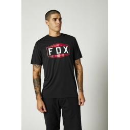 T-SHIRT FOX EMBLEM TECH BLACK