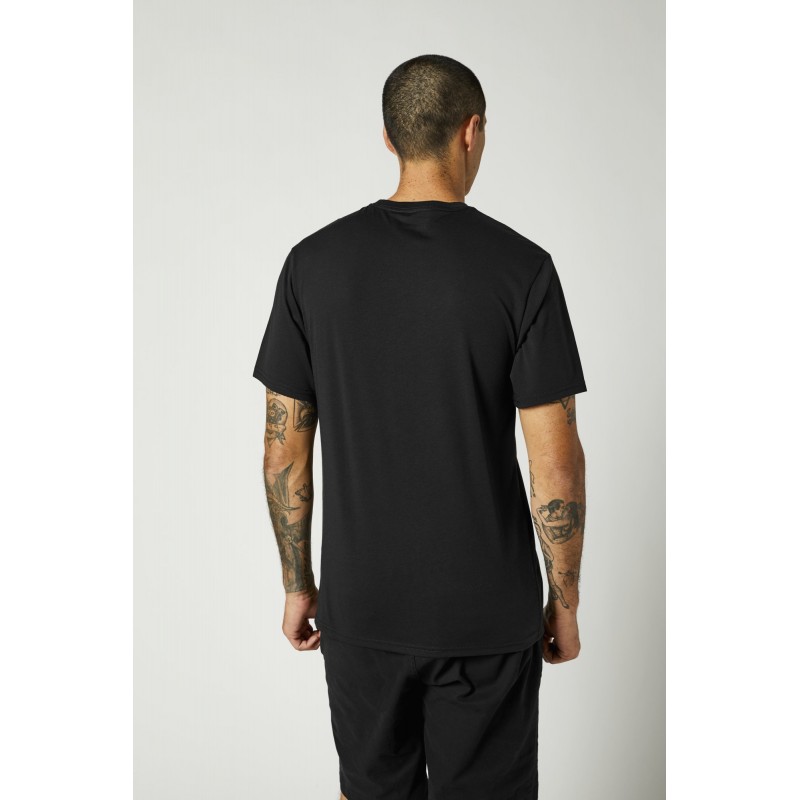 T-SHIRT FOX EMBLEM TECH BLACK