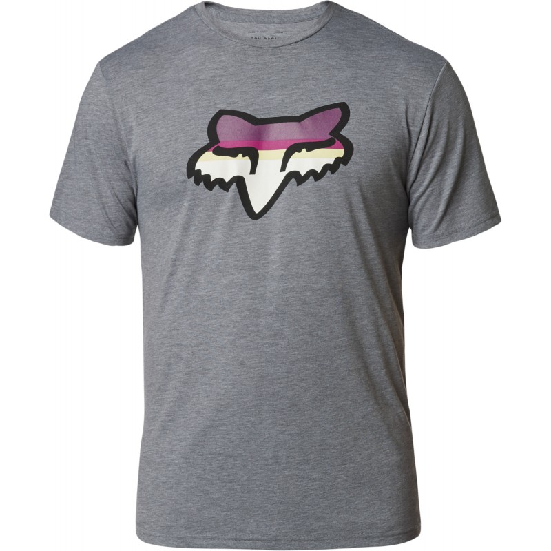 T-SHIRT FOX HEAD STRIKE TECH HEATHER GRAPHITE