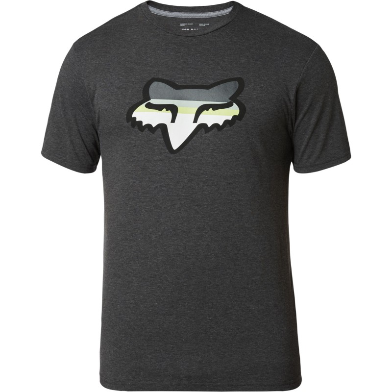 T-SHIRT FOX HEAD STRIKE TECH HEATHER BLACK