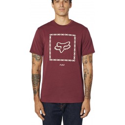 T-SHIRT FOX MISSING LINK TECH CRANBERRY