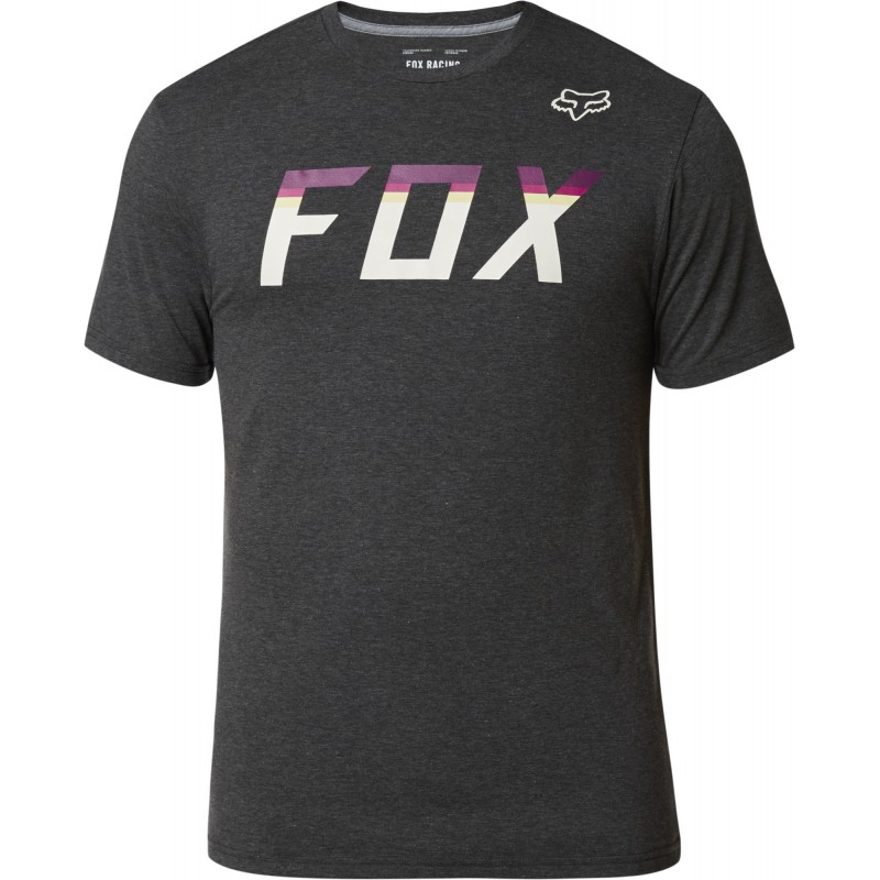 T-SHIRT FOX ON DECK TECH HEATHER BLACK