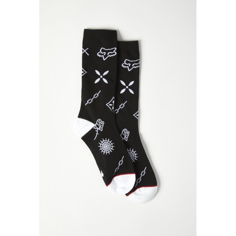 SKARPETY FOX DECRYPTED CREW BLACK
