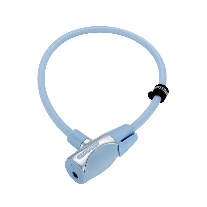 ZAPIĘCIE ROWEROWE KRYPTONITE KRYPTOFLEX 1265 KEY CBL LIGHT BLUE 12X65CM