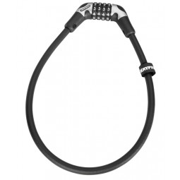 ZAPIĘCIE ROWEROWE KRYPTONITE KRYPTOFLEX 1265 NA SZYFR BLACK 12X65CM