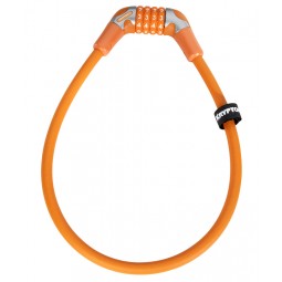 ZAPIĘCIE ROWEROWE KRYPTONITE KRYPTOFLEX 1265 NA SZYFR ORANGE 12X65CM