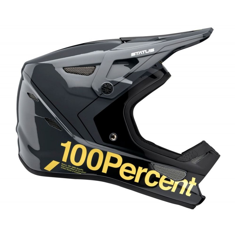 Kask full face 100% STATUS DH/BMX Helmet Carby Charcoal