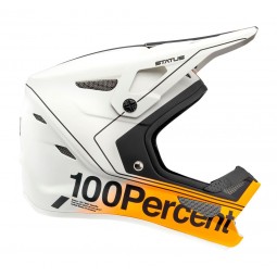 Kask full face juniorski 100% STATUS DH/BMX Helmet Carby Silver