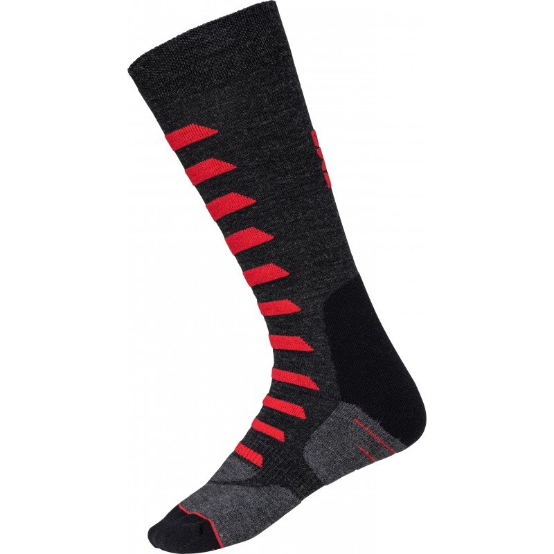 SKARPETY IXS MERINO 365 GREY/RED