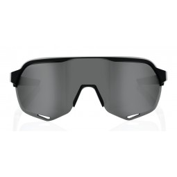 Okulary 100% S2 Soft Tact Black - Smoke Lens (Szkła Czarne Smoke) (NEW 2021)