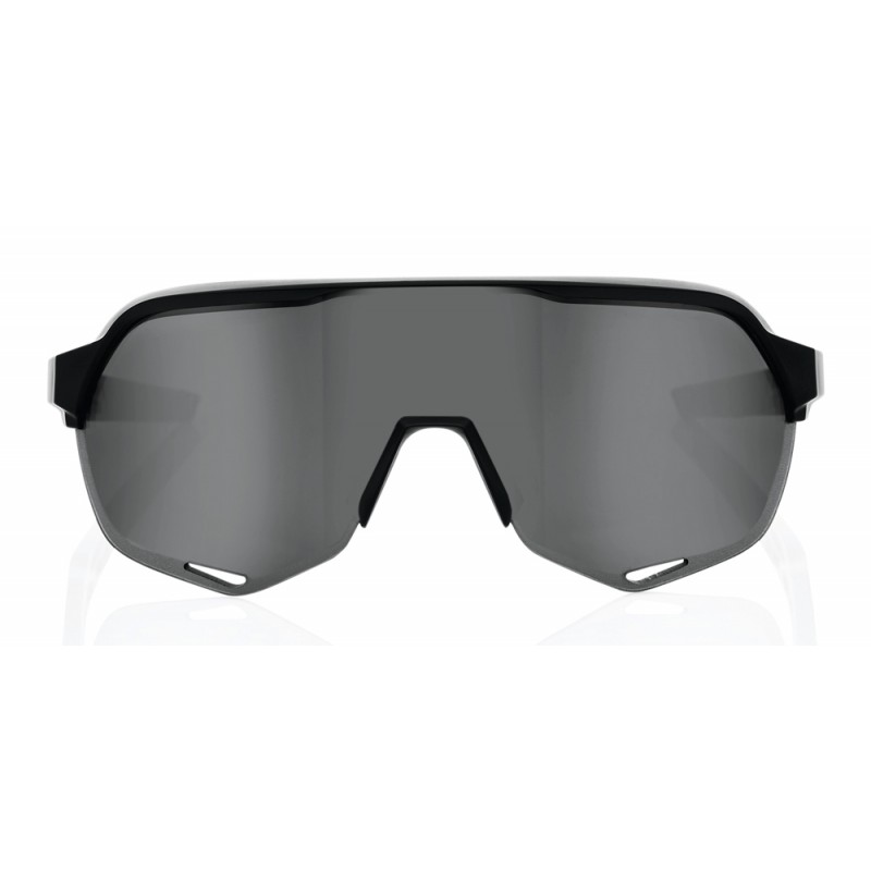 Okulary 100% S2 Soft Tact Black - Smoke Lens (Szkła Czarne Smoke) (NEW 2021)