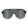 Okulary 100% S2 Soft Tact Black - Smoke Lens (Szkła Czarne Smoke) (NEW 2021)