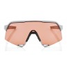 Okulary 100% S3 Soft Tact Stone Grey - HiPER Coral Lens (Szkła Koralowe) (NEW 2021)