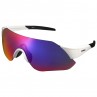 Okulary Aerolite Met White Smoke Red Mirror