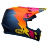 KASK BELL MX-9 MIPS STRIKE MATTE BLUE/ORANGE/PINK