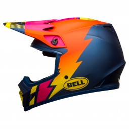 KASK BELL MX-9 MIPS STRIKE MATTE BLUE/ORANGE/PINK