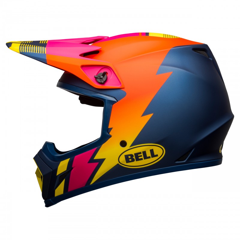 KASK BELL MX-9 MIPS STRIKE MATTE BLUE/ORANGE/PINK