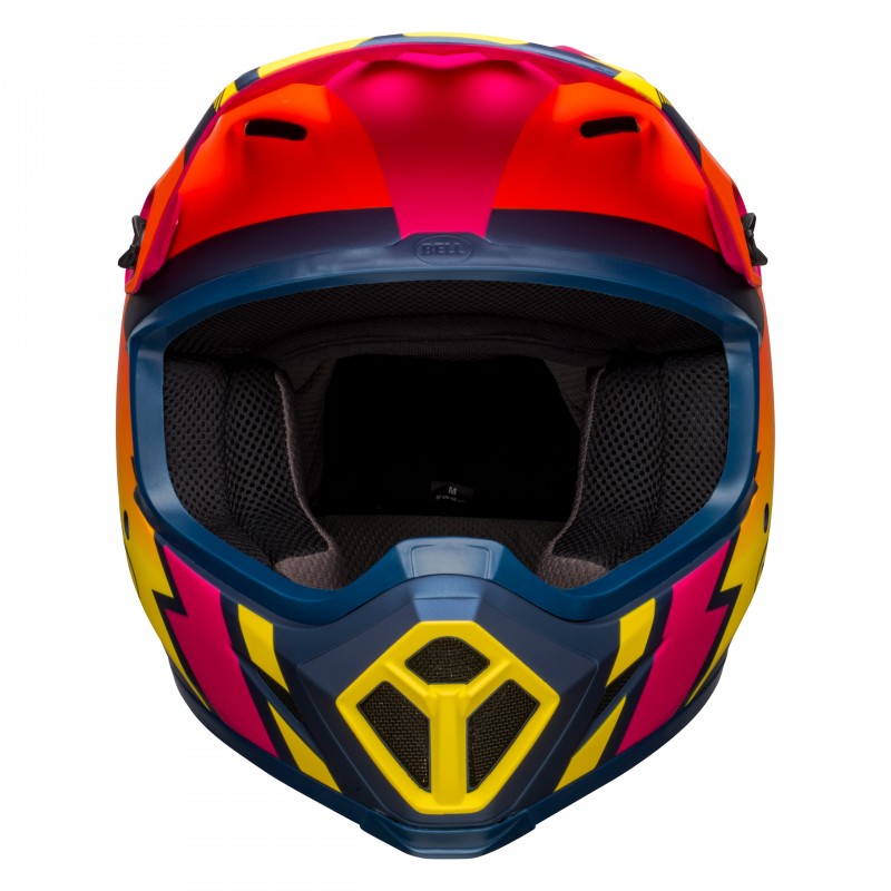 KASK BELL MX-9 MIPS STRIKE MATTE BLUE/ORANGE/PINK