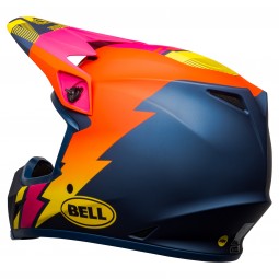 KASK BELL MX-9 MIPS STRIKE MATTE BLUE/ORANGE/PINK