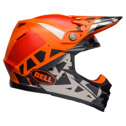 KASK BELL MOTO-9 MIPS TREMOR BLACK/ORANGE/CHROME