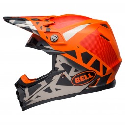 KASK BELL MOTO-9 MIPS TREMOR BLACK/ORANGE/CHROME