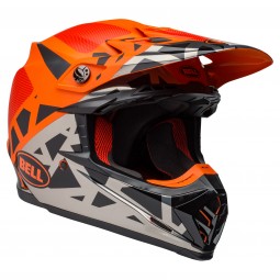 KASK BELL MOTO-9 MIPS TREMOR BLACK/ORANGE/CHROME